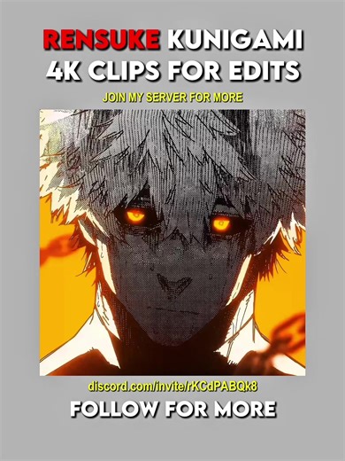 Rensuke Kunigami manga 4k clips for edits #freeclips #editingresources #freeedit #4kclips #scenepacksforedits scp scenepack anime bluelock Enjoy high-quality Rensuke Kunigami manga animation Twixtor clips. This video features intense manga panels and powerful football moments inspired by Blue Lock, showcasing the aggressive striker playstyle of Rensuke Kunigami. Enhanced with smooth Twixtor motion and cinematic editing, these clips are perfect for AMV creators, anime editors, and fans looking fo