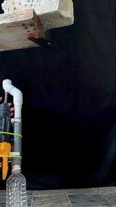 This is my first prototype of a dust collector DIYed using PVC pipes. It effectively improves dust collection during upward drilling. I will make some improvements soon and will update with more detailed instructions on the DIY process afterward. #drilling #hammerdrill #powertools #diy | DIY MAN