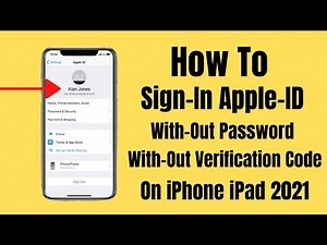 How To Sign iN Apple iD WithOut Password WithOut Verification Code On Any iPhone -IOS 14 | 15 | 2021