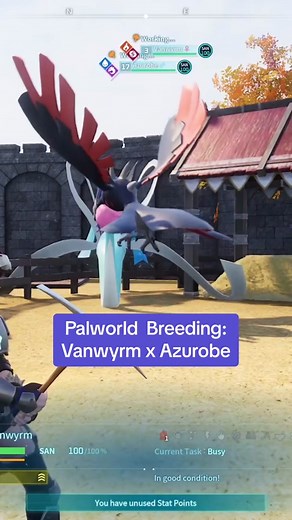 Palworld Breeding Combos: Vanwyrm x Azurobe = Anubis