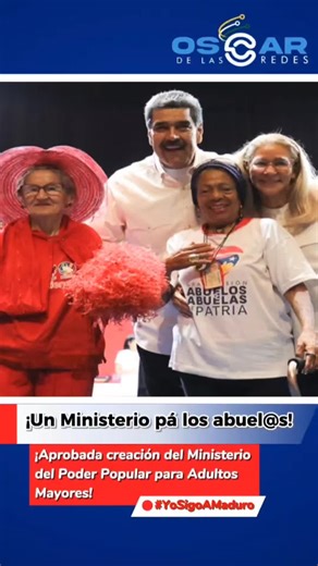 Creación del Ministerio para Adultos Mayores en Venezuela