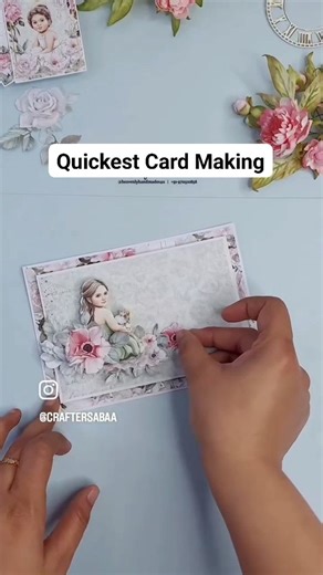 5.8K views · 96 reactions | Quickest Card Making ✨ #handmadecard #cardmaking #card #paper #papercraft #diy #scrapbook #scrapbooking | Crafter Sabaa | Facebook