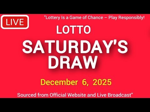The National Lottery Lotto Draw Live results from Saturday 06 Dec 2025 | tonight lotto