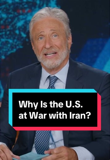 Trump dragged the U.S. into war with Iran with no plan and no exit strategy, and Jon Stewart could really use a comfort monkey #DailyShow #Iran #Trump #war