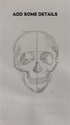 Easy skeleton tutorial.How to make realistic #art #realistic #drawing #fypシ゚viral #fyp #anime
