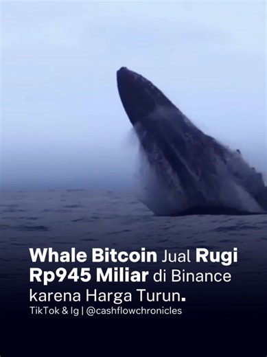 Di tengah tekanan pasar yang masih didominasi sentimen negatif, seorang whale Bitcoin dilaporkan baru saja menjual 1.102 BTC dengan nilai sekitar US$74 juta ke Binance, setelah sebelumnya menyimpan aset tersebut selama hampir delapan bulan. Data dari Lookonchain mengungkapkan bahwa whale ini awalnya membeli BTC di harga US$117.770, namun kini harus melepasnya dalam kondisi merugi besar. Penurunan harga yang signifikan membuat nilai aset tersebut anjlok sekitar 43%, sehingga total kerugian yang d