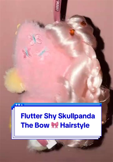 Hair Tutorial for #FlutterShySkullPanda is done ~ It took me a whole hour and multiple redo to get her bow as pretty is possible. Hope this will give you inspirations for your curly hair dolls ~ #skullpandafluttershy