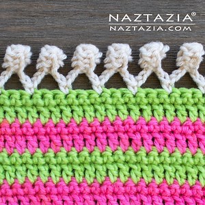 612K views · 5.9K shares | How cute is this border edging for a blanket, scarf, or shawl? Different than traditional yarn fringe! | Naztazia | Facebook