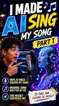 I MADE AI SING MY SONG, PART 1🎶🤖 #shorts