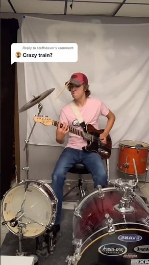 One Man Band Covers Crazy Train