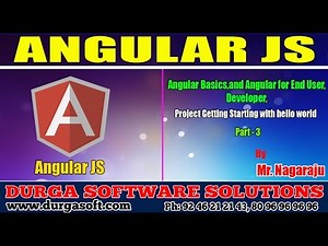 Angular Basics, Angular for End User, Developer, Project Getting Starting with hello world part -3