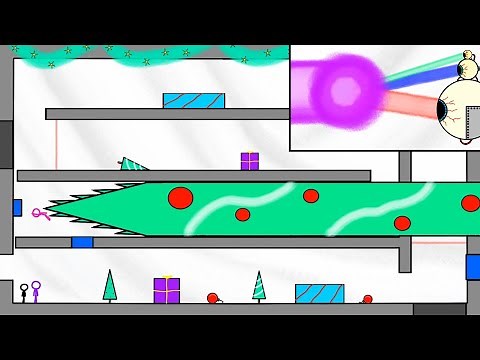 Stickman Christmas Obstacle Course