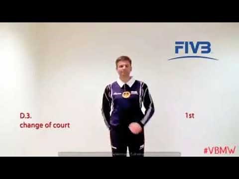 Volleyball Referees - Official Hand signals & Line Judges Flag signals