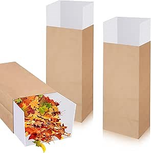 Tioncy 2 Pcs Paper Leaf Bag Holder Reusable Lawn and Leaf Chute leaves collector No Bending Required for Leaves Collecting Sweeping and Collecting Yard Debris