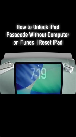 How to Unlock iPad Passcode Without Computer or iTunes | Reset iPad. #icloudunlock #iphoneunlock #icloudactivation #unlockiphone #Foryoupage