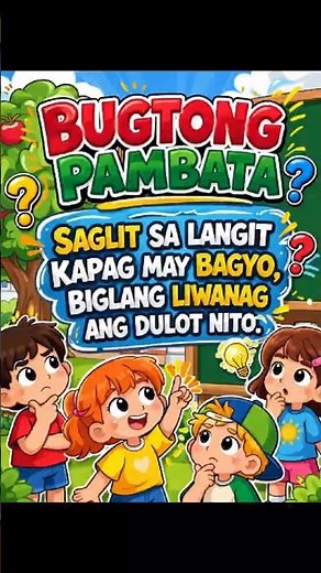 Bugtong 257 😊🧠🌩️#bugtong #riddle