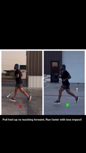 1.4K views · 24 reactions | Run faster with less impact, pull your foot up vs reaching. This runner was reaching front foot as his action, foot acts like brake, adds impact and slows you down! We practiced pulling on a band, treadmill and on the road. Now he’s ready to train for his Half Marathon and go for a PR! runrx.fit | RUNRX | Facebook