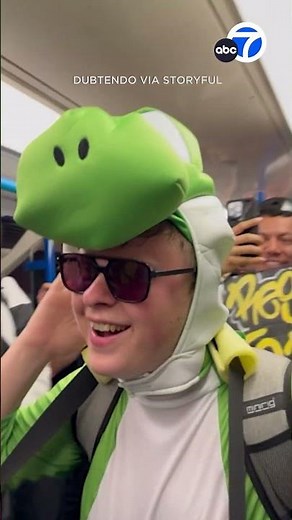 DJ in Yoshi costume creates 'Mario Party' experience