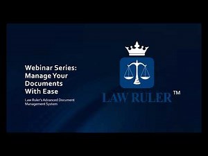 The Easy Button in Document Management for Law Firms - Law Ruler Legal CRM for Attorneys