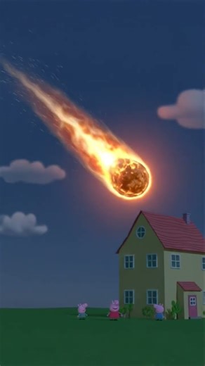 Peppa Pig’s house get destroyed by meteor