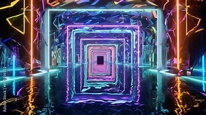 Abstract digital design featuring glowing lines and circuit patterns, capturing a maze-like technology theme with a seamless, tech-inspired background