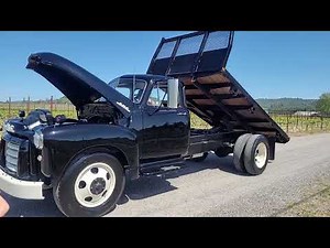 1953 GMC 6400 2 ton Flatbed Dump 12' flatbed