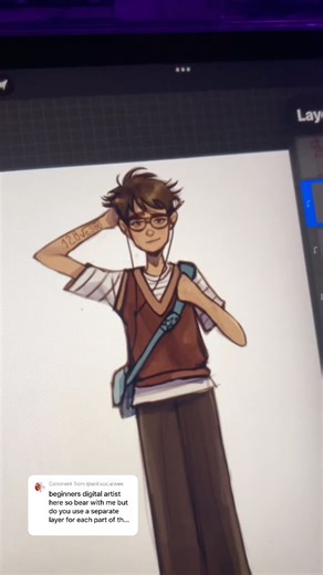 How i use layers on procreate #digitalart #layers #procreate #arttutorial