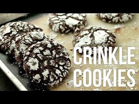 Fudgy Chocolate Crinkle Cookies!! How to Make Crinkles Recipe