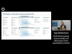 Fluid-Fluid coupling across models and dimensions: From OpenFOAM to FEniCS