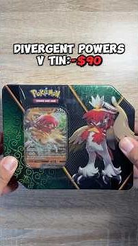Divergent Powers V Tin Pack Opening! (Day 82) Pulling $5K Worth of Pokemon Cards #pokemontcg