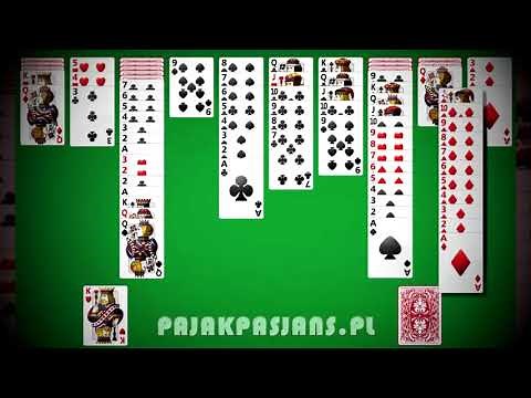Pasjans Pająk 4 kolory po polsku