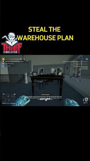 STEAL THE WAREHOUSE PLAN WALKTHROUGH - THIEF SIMULATOR 2