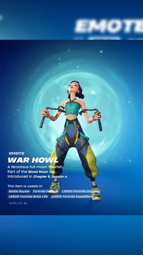 NEW WAR HOWL EMOTE - FORTNITEMARES 2025 #shorts #fortnite #trendingshorts
