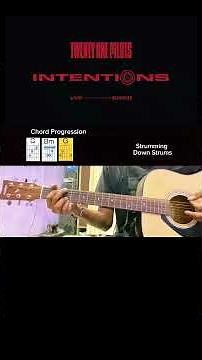 Twenty One Pilots – Intentions | Quick Guitar Chords | Cover + Tutorial #shorts