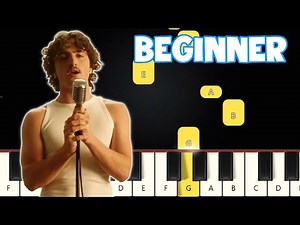 Slow It Down - Benson Boone | Beginner Piano Tutorial | Easy Piano