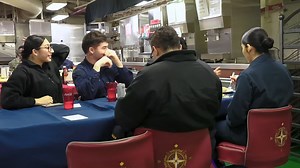 The Enormous Effort Behind Feeding a Warship’s Crew