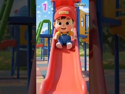 Tintu Climbing the Slide | Learn Counting 1 to 5 for Kids | TinTon TV #shorts #TinTonTV