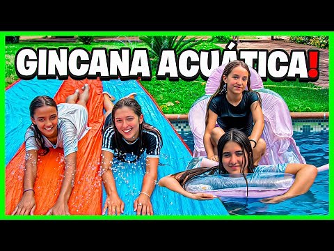 RETOS ACUÁTICOS en la PISCINA Y GINCANA muy DIVERTIDOS! 💦