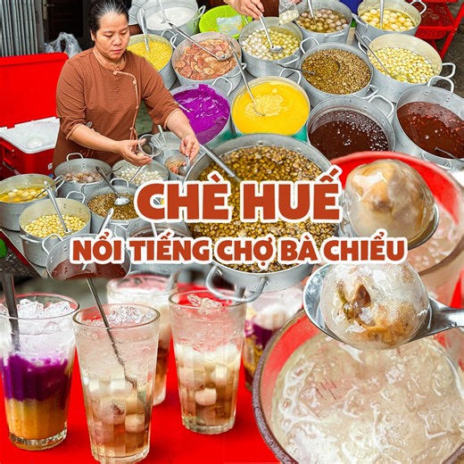 Đông ngay tấp nập TIỆM CHÈ HUẾ TỪ 12K ngập tràn đủ loại ngon nổi tiếng ở chợ Bà Chiểu | Địa điểm ăn uống