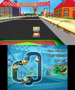 Nintendo 3DS Longplay - Hello Kitty and Sanrio Friends 3D Racing (EU)