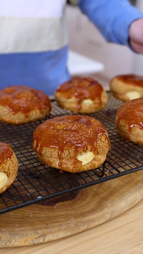 1.6M views · 48K reactions | Dessert sorted with my Creme Brûlée Cream Puffs  grab the full recipe in the comments | Morgan Hipworth | Facebook
