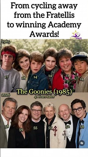 The Goonies Cast: 1985 vs 2026! 🏴‍☠️✨ #TheGoonies #Nostalgia #trending #trendingnow