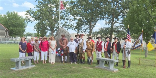 SAR and DAR Chapters honor new benches for America 250