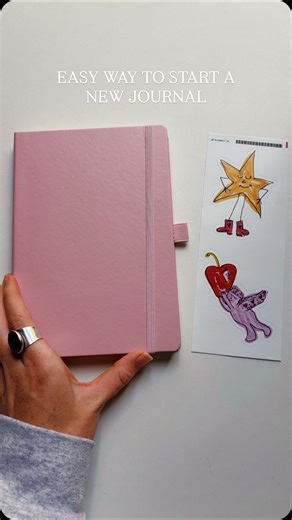 Chey | easy way to start a journal! 🤩🤍 ft my new sketchbook journal #journalinspiration #journalcommunity #howtojournal #journalidea... | Instagram