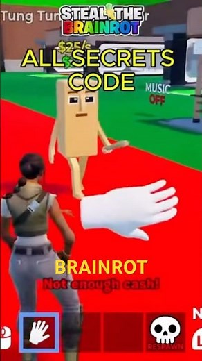 STEAL THE BRAINROT MAP FORTNITE CREATIVE - ALL SECRETS CODE BRAINROT all secret code ferins #shorts