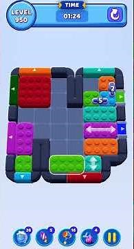 Color Block Jam Level 950 Solution Walkthrough #colorblockjam #gaming #colorblockjamgame #games