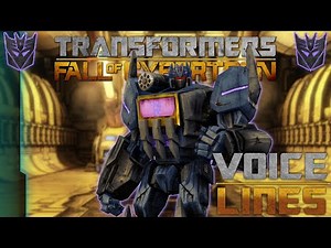 Transformers: Fall of Cybertron - Soundwave Voice Lines