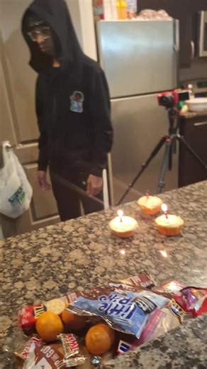 Shouting Happy Happy birthday Man Celebration his birthday.