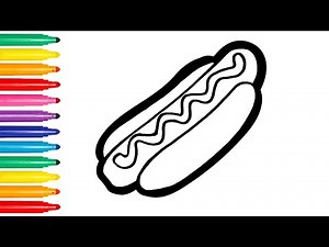 How To Draw A Hot dog Step by Step