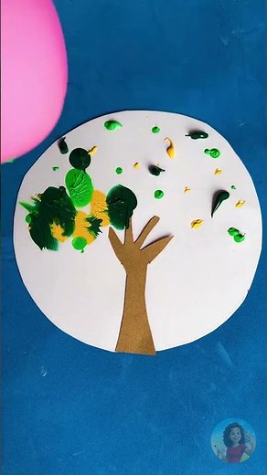 Color a Tree with a Balloon! 🎈🌳🎨